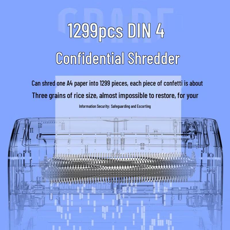 Deli 9913 Commercial High-Security Shredder CN plug (adapter included)