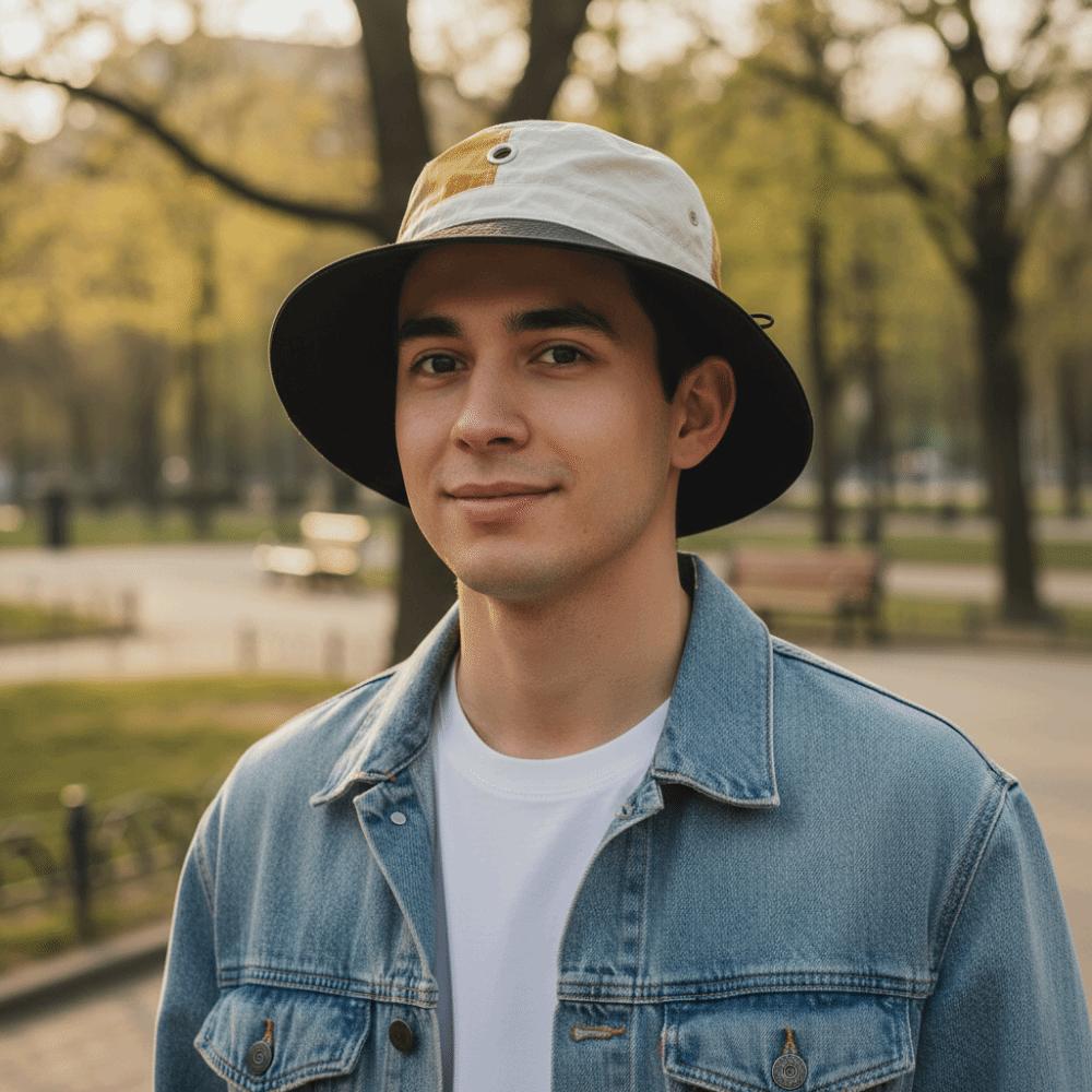 New Breathable Quick-Dry Bucket Hat Folding Light Thin Fisherman Hat Anti-UV Patchwork Sun Protection Cap Hiking