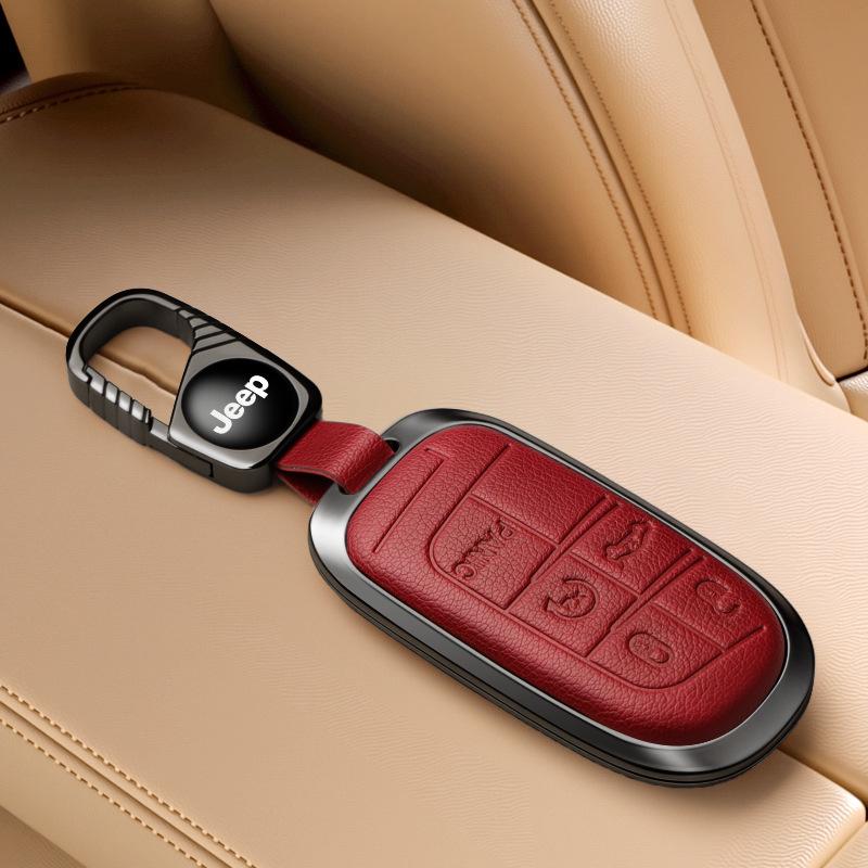 Jeep Key Cover Compatible with Compass, Cherokee, Commander, Grand Cherokee Key Shell