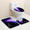 Weihnachts-Badezimmer-Bodenmatte Toilette Dreiteiliges Set