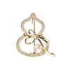 Fashionable Retro Pearl Inlaid Brooch, Suit Brooch
