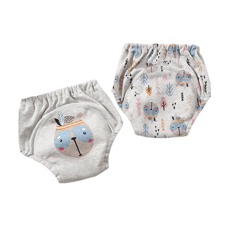 Shabumoto Baby 4-Layer Cotton Learning Pants - Leak-Proof, Breathable & Washable Toddler Training Pants