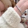 Luxury Geometric Zirconia Honeycomb Bracelet with Clasp In Three Colors