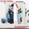 2pcs  Curtains Cute Snowman Coffee Mug Christmas Contemporary Popular Curtains Prints Light Filtering Curtains Thermal