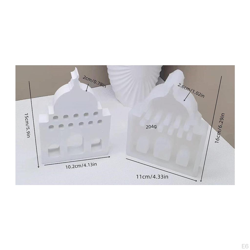 Silikon-Ramadan-Hausformen, DIY-Kreativgeschenk-Dekorationswerkzeug, leicht, professionell, tragbar