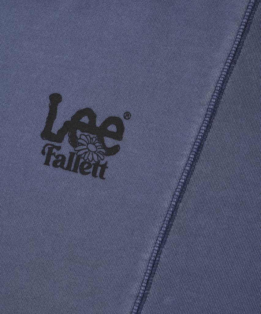 FALLETT [Fallettxlee] Pigment Topstitch Sweatshirt Blue