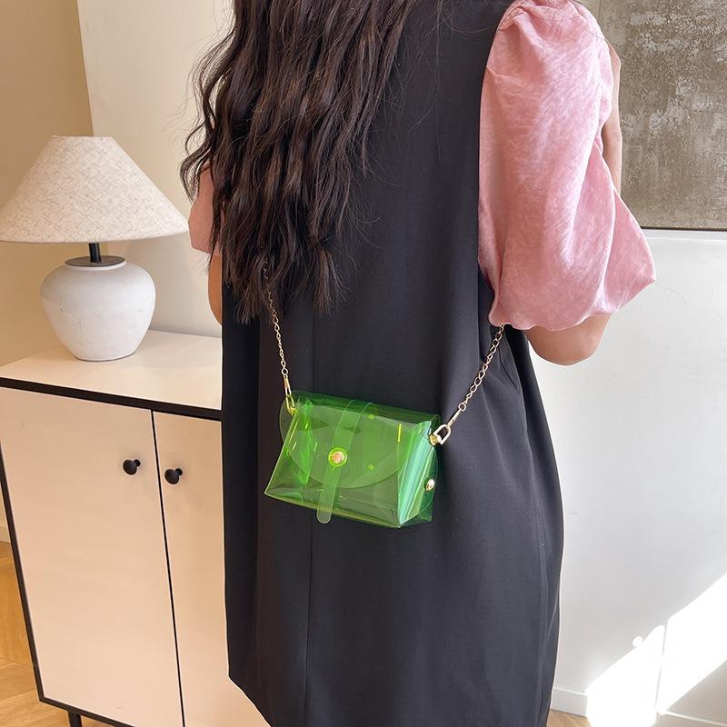 Fashion Trend Summer Popular Transparent Niche Mini Chain Shoulder Messenger Bag Exquisite Only Beautiful Women Bag