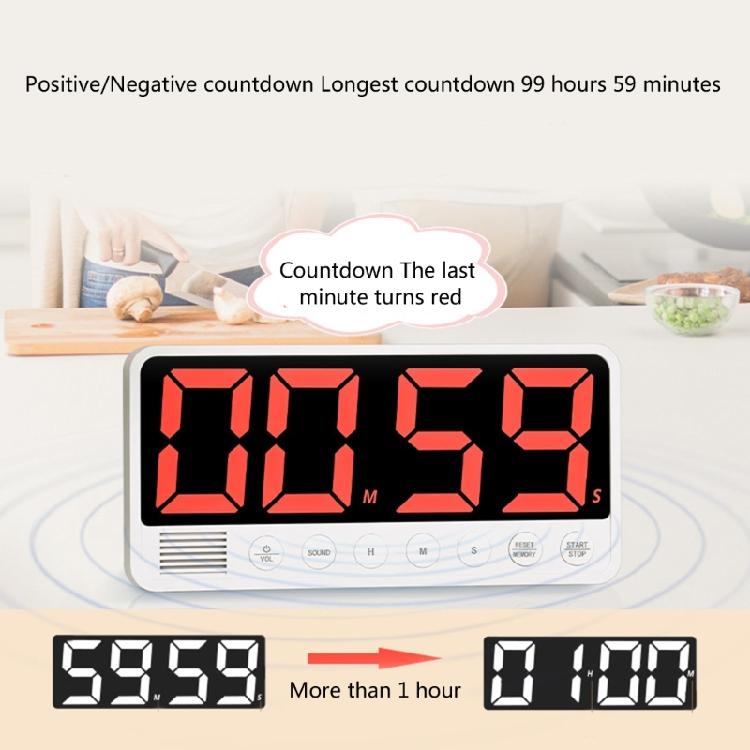 Count Up/Down Timer Digital Timer Stopwatch for Classroom Home Tabletop Timer Magnetic Timer LED Display Cooking Timer