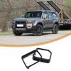 Matte Black Rear View Mirror Rain Eyebrow Trim For Toyota Land Cruiser LC250 24+