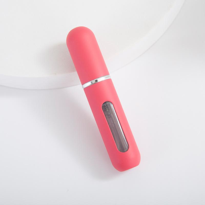 

5 мл распылитель духов для путешествий, портативный контейнер для жидкости для косметики, мини-насос из алюминиевого сплава, спрей, пустая многоразовая бутылка красный