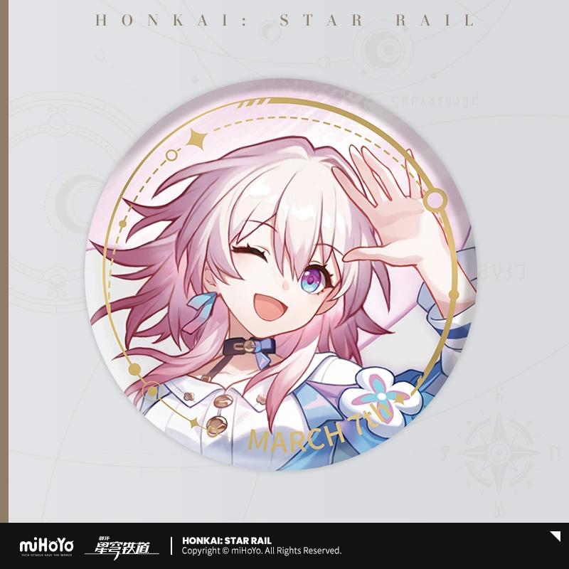 Sunsyea Honkai Star Rail Official Merch miHoYo Original Authentic The Preservation Path Acrylic Stand Keychain Badge Aventurine