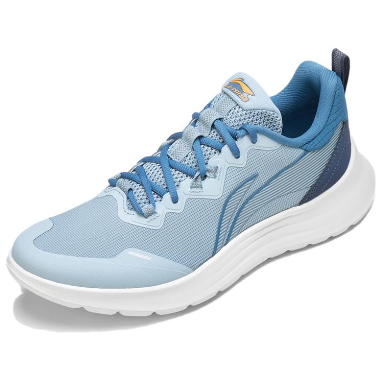 Li Ning Pohodlné Lehké Tlumící Prodyšné Běžecké Boty s Nízkým Svrškem Pánské Tenisky Světle šedá Modrá ARSU113-2