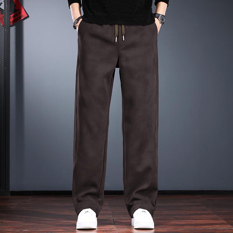 Мужские американские ретро-брюки-джоггеры JIERAYNO, стираные, свободные, с прямыми штанинами 4XL