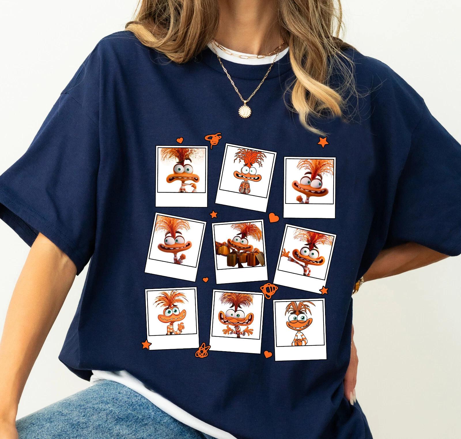 

and Pixars Inside Out 2 Anxiety Mood Neutral Womens New Casual Fashion Unisexs and Womens Couple Street Wear 4XL