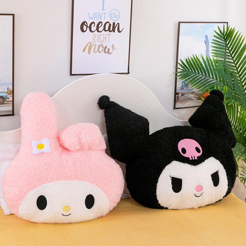 Cartoon Kuromi Melody plush toy sleeping pillow sofa pillow girl holiday gift