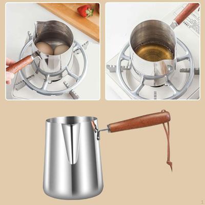 Stainless Steel Turkish Coffee Maker for Milk Frothing, Making Coffee, Tea, and Melting Chocolate