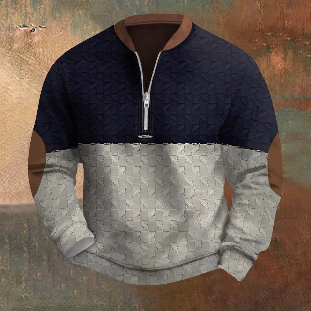 Men's Retro Casual Gradient Printed Sweatshirt