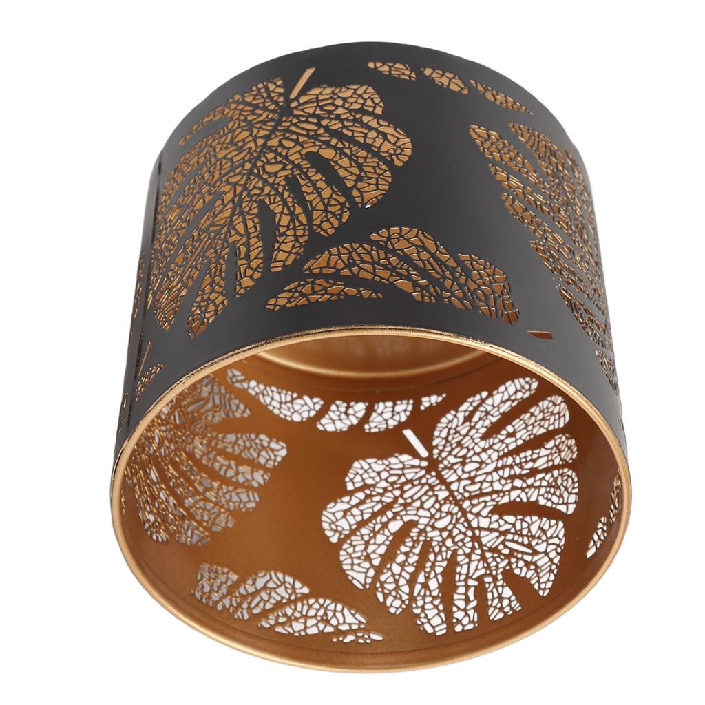 Round Hollow Candle Holder Fireproof Vintage Decorative Candle Stand for Indoor Outdoor Events