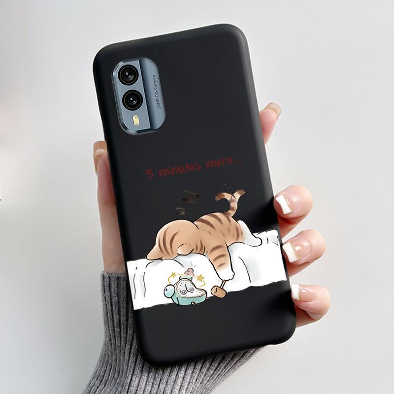 Bumper Rezistent la Șocuri Husa Moale Pentru Nokia X30 5G Drăguț Model Nou Design Carcasă Pentru Nokia XR21 Cu Culoare Jelly Negru Viral Husa
