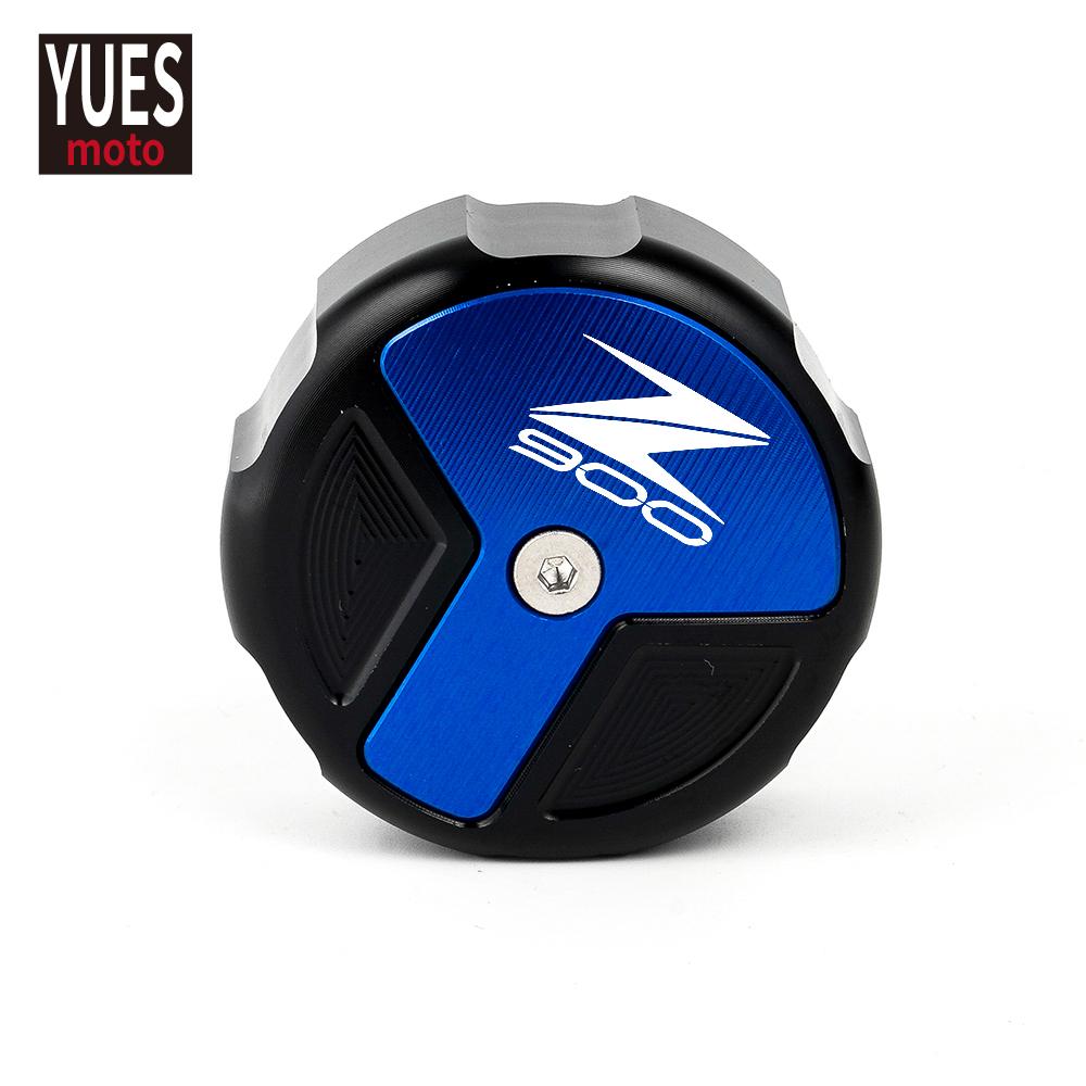 Motorcycle Accessories CNC Rear Brake Fluid Cylinder Master Reservoir Cover Cap For Kawasaki Z900 RS 2018