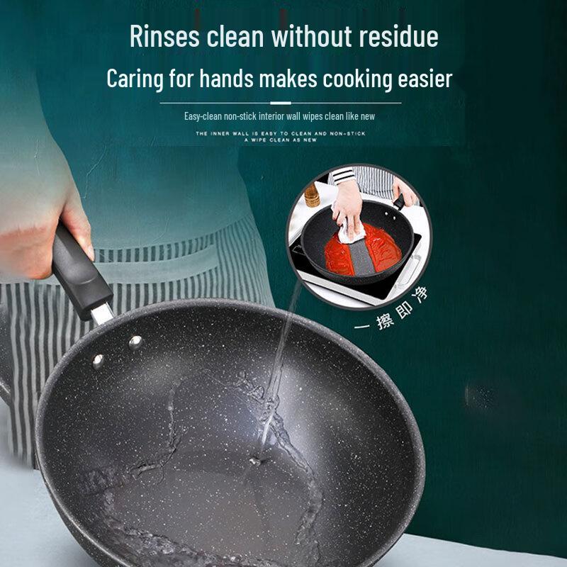 Supor 30cm Cool Stone Non-stick Wok with Lid