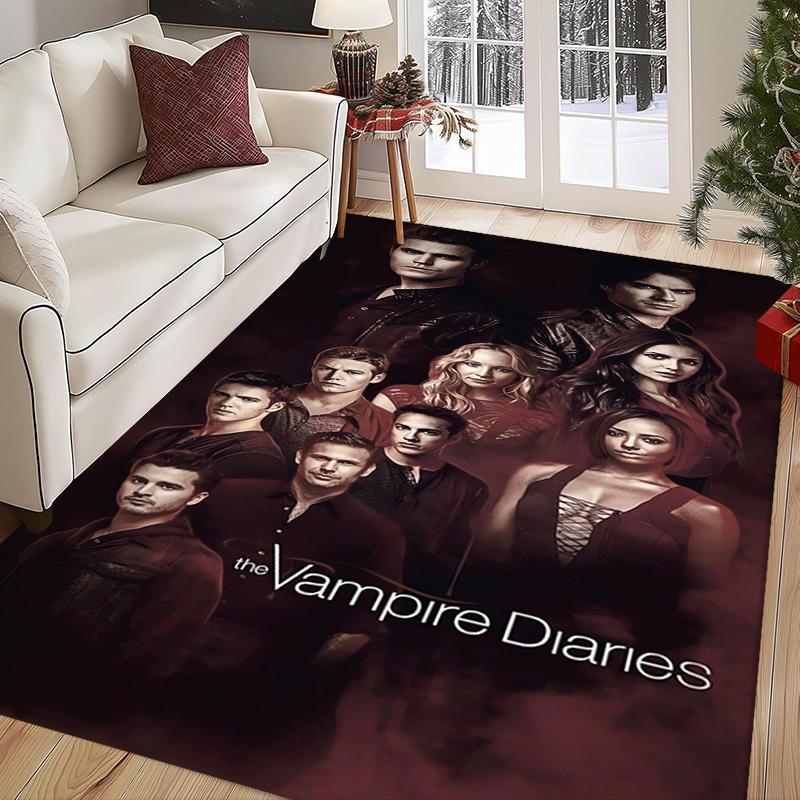 Blood Desire: Vampire Diaries carpet Suitable for all seasons floor mats Room Bathroom mat Art