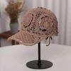 Thin Hollow Crochet Hollow Out Visors Floral Pattern Sweet Baseball Caps  Ladies Casual