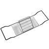 Metal Bathtub Rack Retractable Adjustable Removable Stand Bathroom Caddy Tray Rack for Hotels