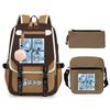 Animation Cartoon Peripheral Printing Children'S Backpack Campus Large Capacity Primary And Secondary School Students Schoolbag Three-Piece Set