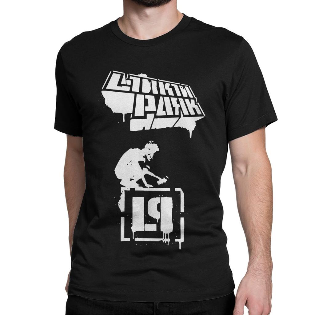 Men Women's T-Shirt Linkinparks Music Band Awesome Cotton Tees Short Sleeve Rock T Shirt Round Neck Tops Printed