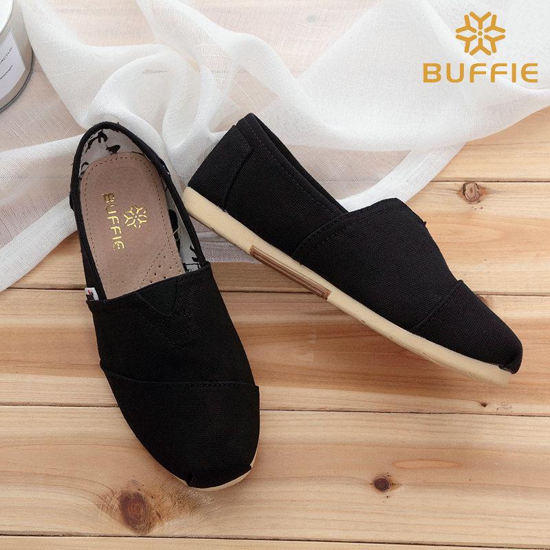 Free shipping, flat-soled cloth shoes are comfortable and casual, solid color canvas surface, low-top square head, light, wear-resistant and non-sl