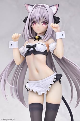 Q-six Tsuki Ni Yorisou Otome No Sahou Sakurakoji Luna Cat-Eared Maid 1/6 Scale PVC Painted Complete Figure