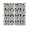 2pcs/set Skeleton Skull Black Window Curtain Horror Halloween Haunted House Home Bedroom Decor Blackout Polyester Fabric Curtain