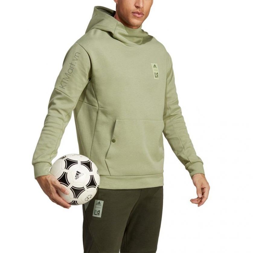 adidas Einfarbiger Pullover Hoodie Herren Hoodies Grün HU0072