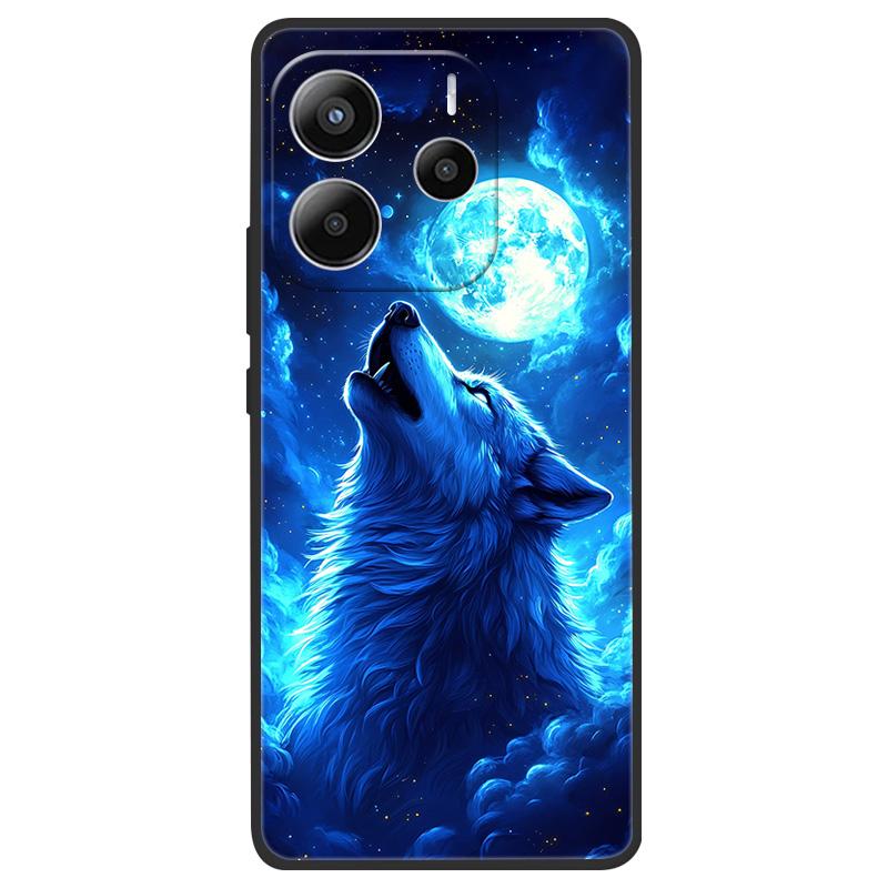 For Redmi Note 14 4G (Europe) Phone Case Marble Painting Pattern Soft Silicone Anti Drop Cover For Xiaomi Redmi Note14 4G Shell