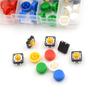 25Sets Momentary Tactile Push Button Touch Micro Switch 4P Pcb Caps 12X12X7.3Mm