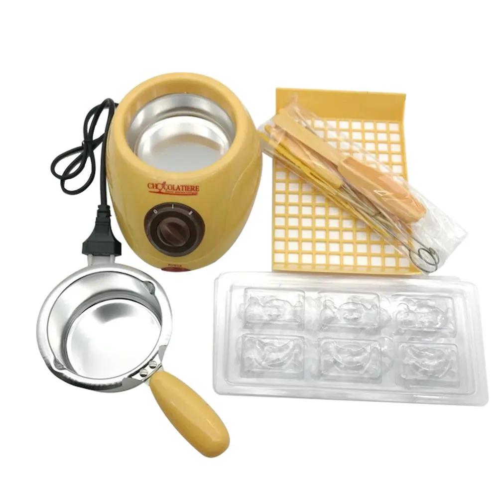 

Mini Electric Furnace Hand-Melting Chocolate Melting Furnace DIY Kitchen Chocolate Melting Machine Cheese Making Melted Fondue жовтий
