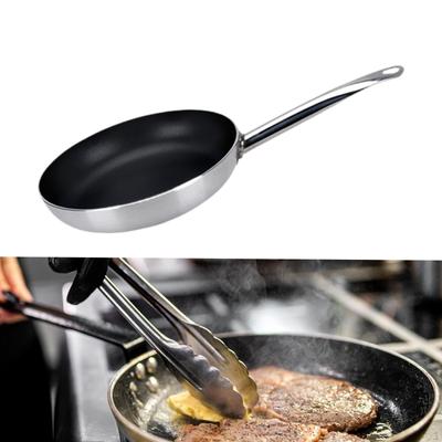 Aluminium Frying Pan for Induction Cooking with Long Handle And Round Design
