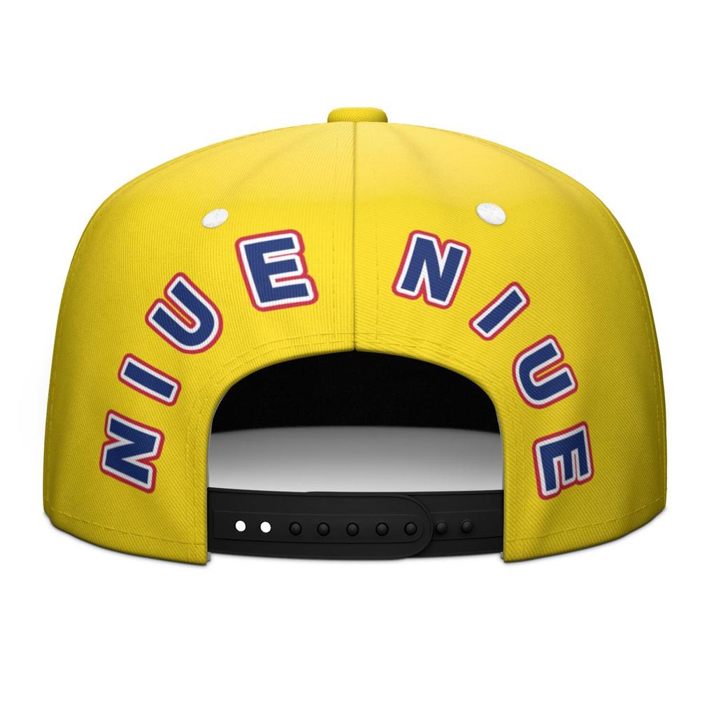 Niue Flat Brimmed Cap Custom Made Name Team Logo Hip-Hop Hat Country Travel Fishing Polynesian Nation Island Flags Headgear
