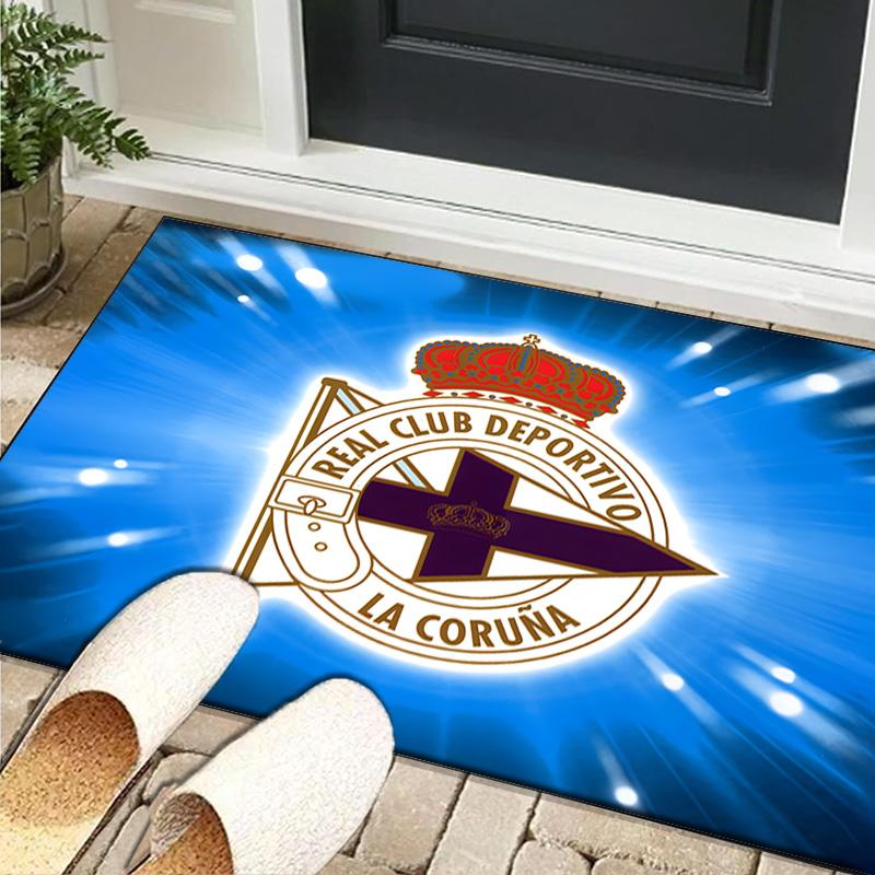 1PC rug Deportivo A Coruna Crest Carpet, Chair Rug,Area Rug for Office Bedroom living rooms bedroom, Doormat decor Christmas fan gifts