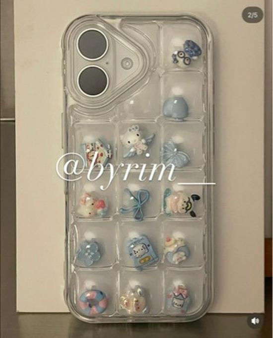 Japanese Style 3D Transparent Ice Cube DIY Phone Case for Apple 17