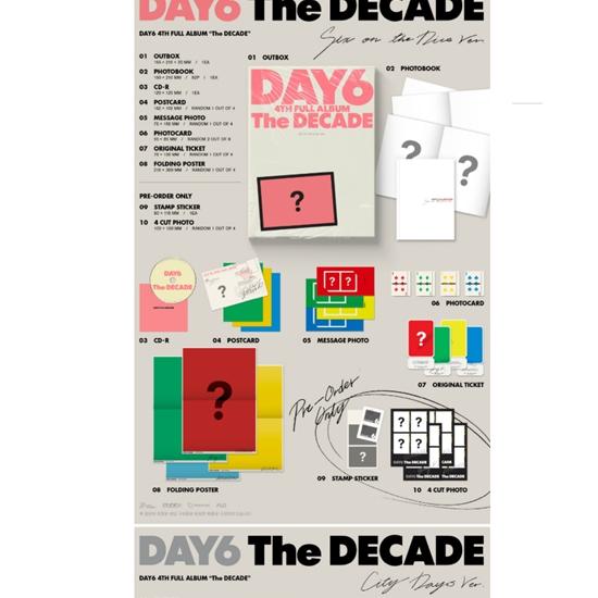DAY6 - The DECADE (?SIX ON THE DICE VER., CITY DAYS VER) - Release  2025-09-05