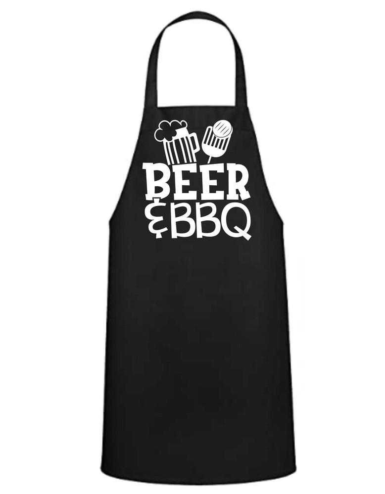 Beer & BBQ Apron - Great Gift - Commercial Grade Unisex T-Shirt XXXXL