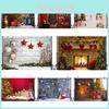 Adereços de Fotografia de Natal Pano de Fundo de Vinil para Sessões de Natal em Estúdio
