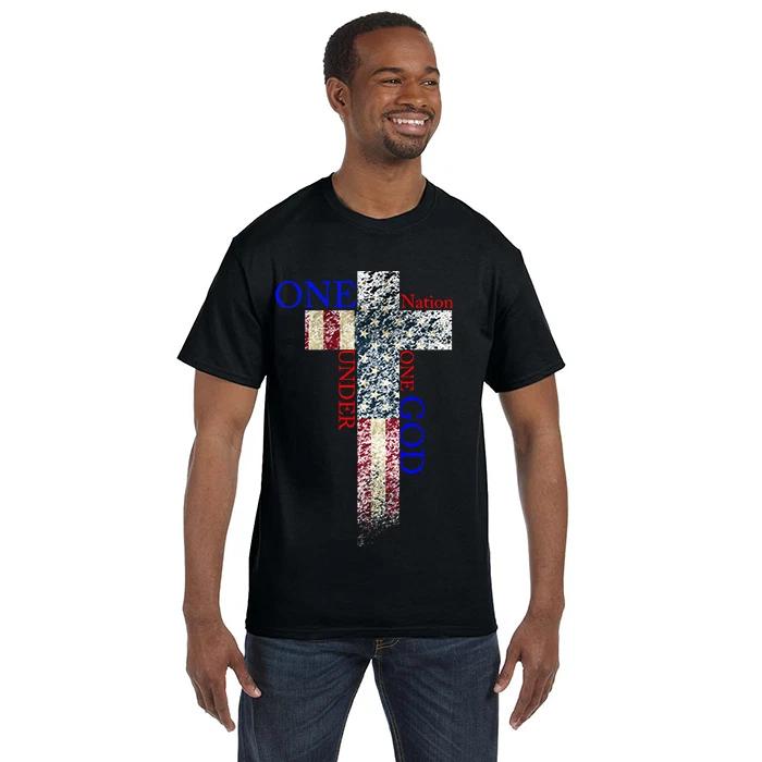 T shirt T shirt Christian One Nation Under One God Cross XL