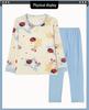 Women's Contrast Plaid Pajamas: Long Sleeve, Round Neck, Casual Loose Pants, Perfect for Spring and Autumn, Suitable for Home or Outdoor Wear.