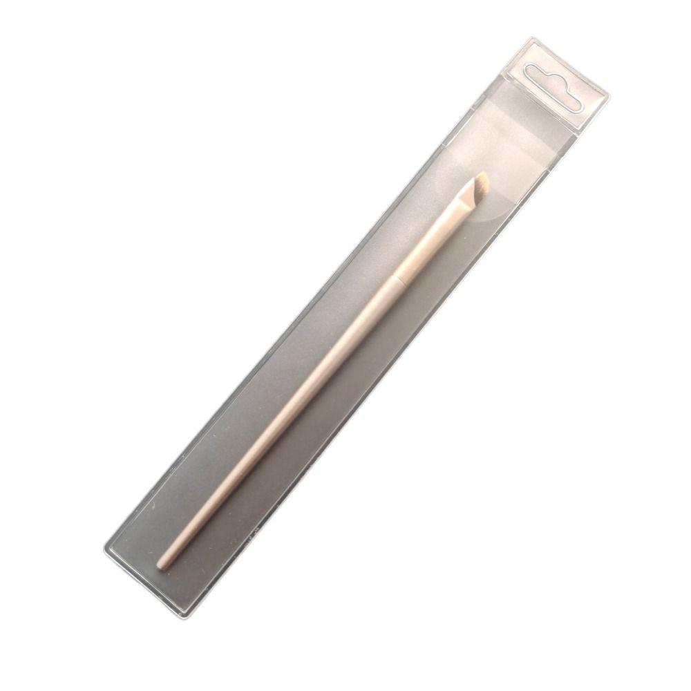 

Natural Flat Eyeliner Brush Portable Angled Eyeliner Brush Eye Contour Details Brush Women beveled brush with bag