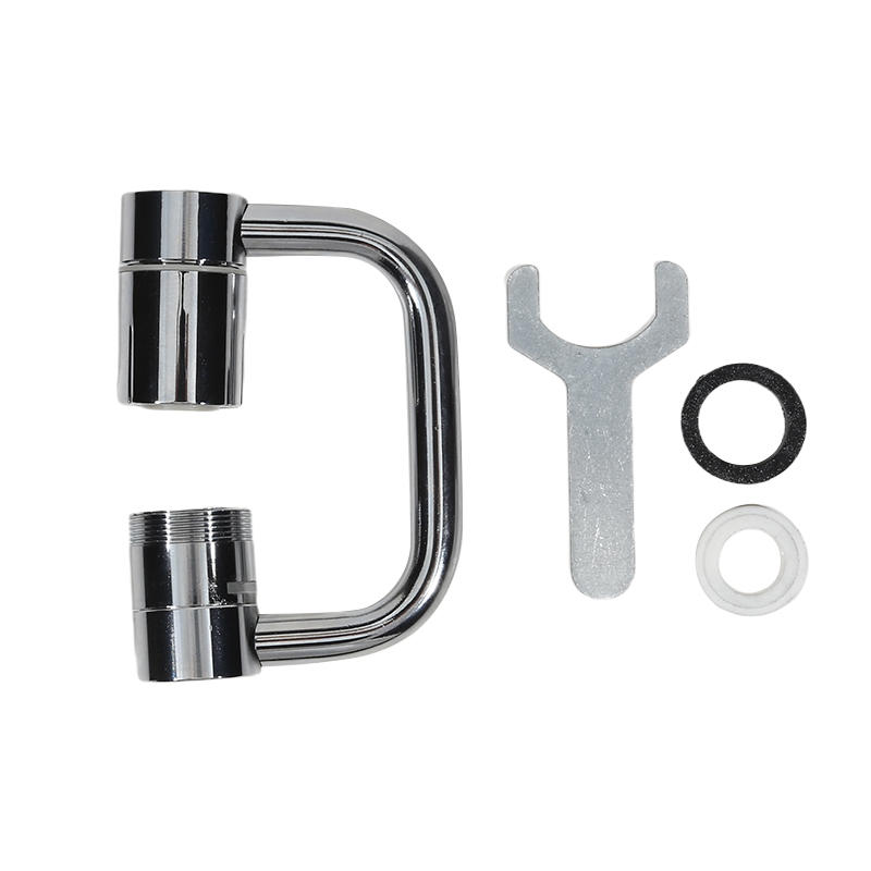 Single Gear/Double Gear Universal Swivel Faucet Extender Splash-Proof Kitchen Sink Faucet Aerator Extension with Adjustable Robotic Arm