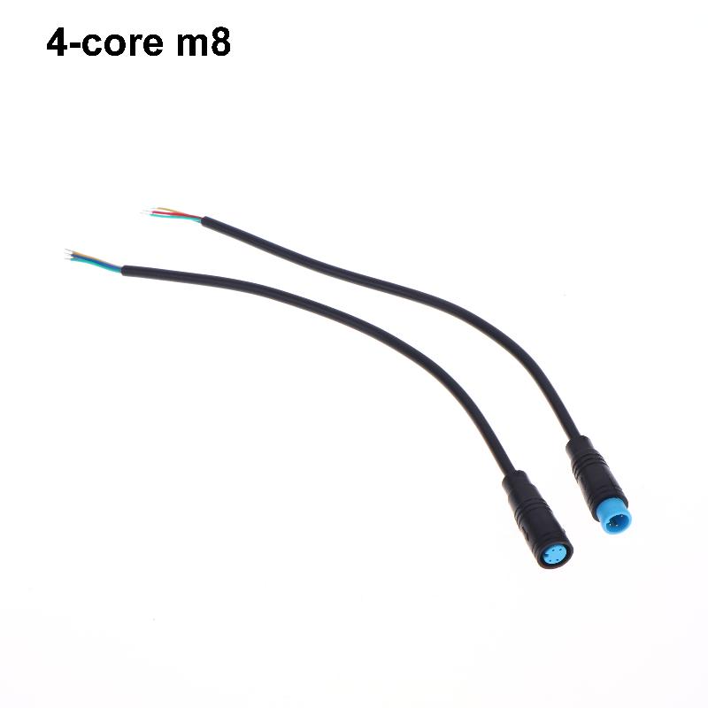 Black Ebike Accessories Optional Cable Base Connector Waterproof Connector 2/3/4/5/6Pin Cable Display Pin