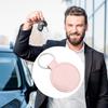 Slim PU Keychain With Reinforced Metal Clip Light Weight Key Management Solution For Home And Vehicle Key